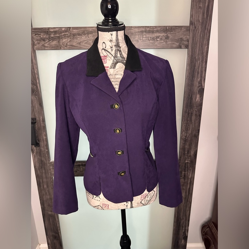 Perceptions Deep Purple Blazer - image 1